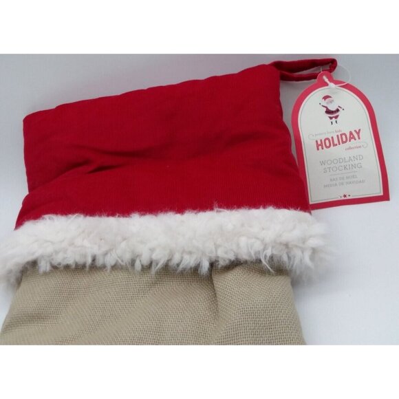 Pottery Barn Kids Sadie Angel Woodland Christmas Holiday Stocking  Quilted Xmas - Picture 8 of 12